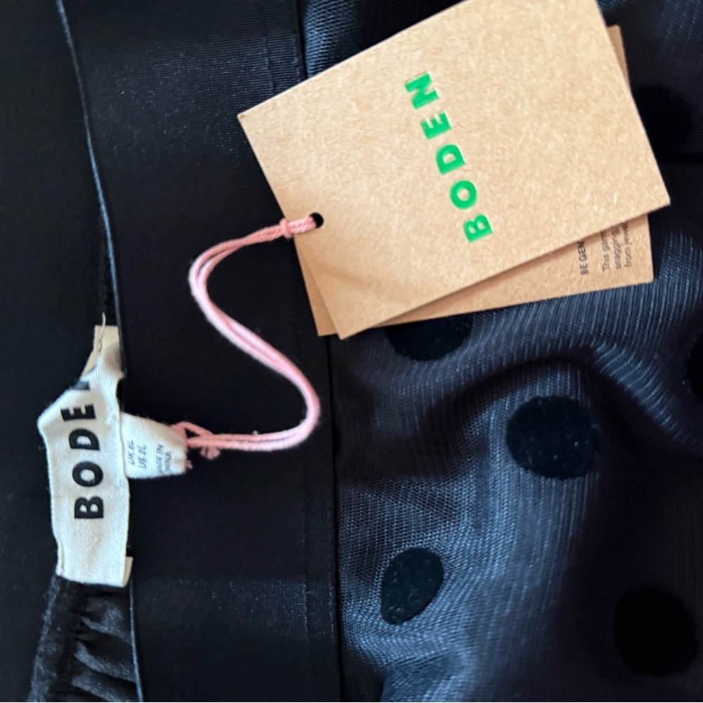 Boden Black Polka Dot Tulle Skirt - Picture 2 of 2